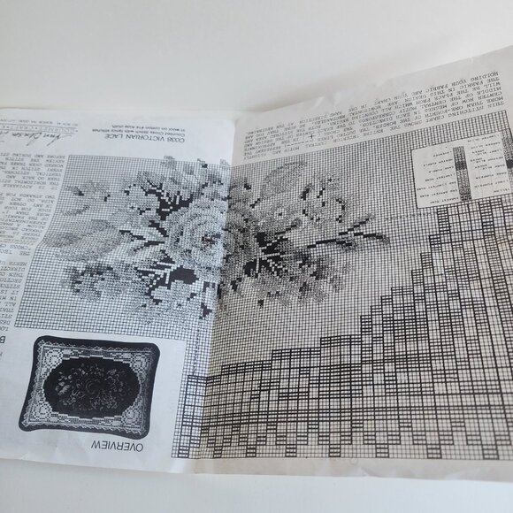 Ann Benson LTD Cross Stitch Victorian Lace Gourmet Craft Kit C038 12"x16" Floral - Picture 5 of 6